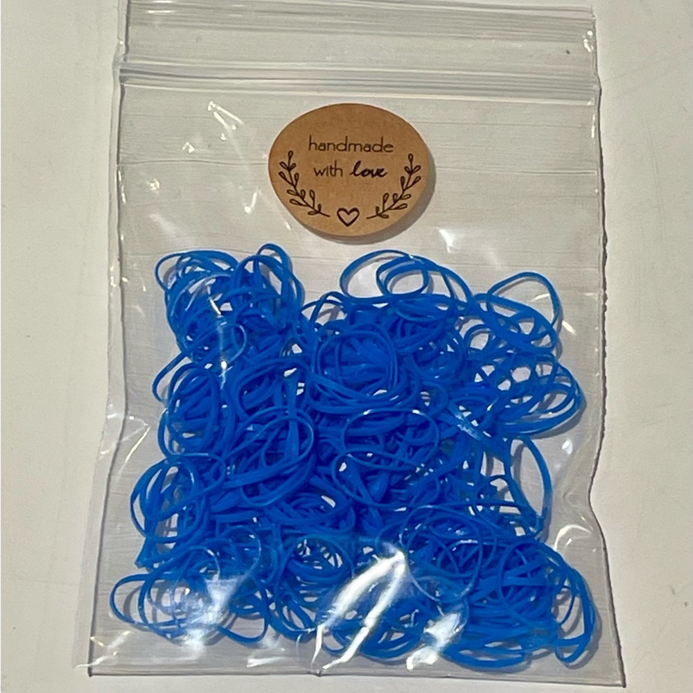 Blue Hair Elastics 200 Total Must Bundle W/ 2 Or More Items. NIP.